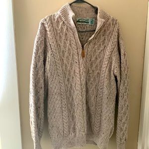 Authentic Wool 1/4 zip Sweater